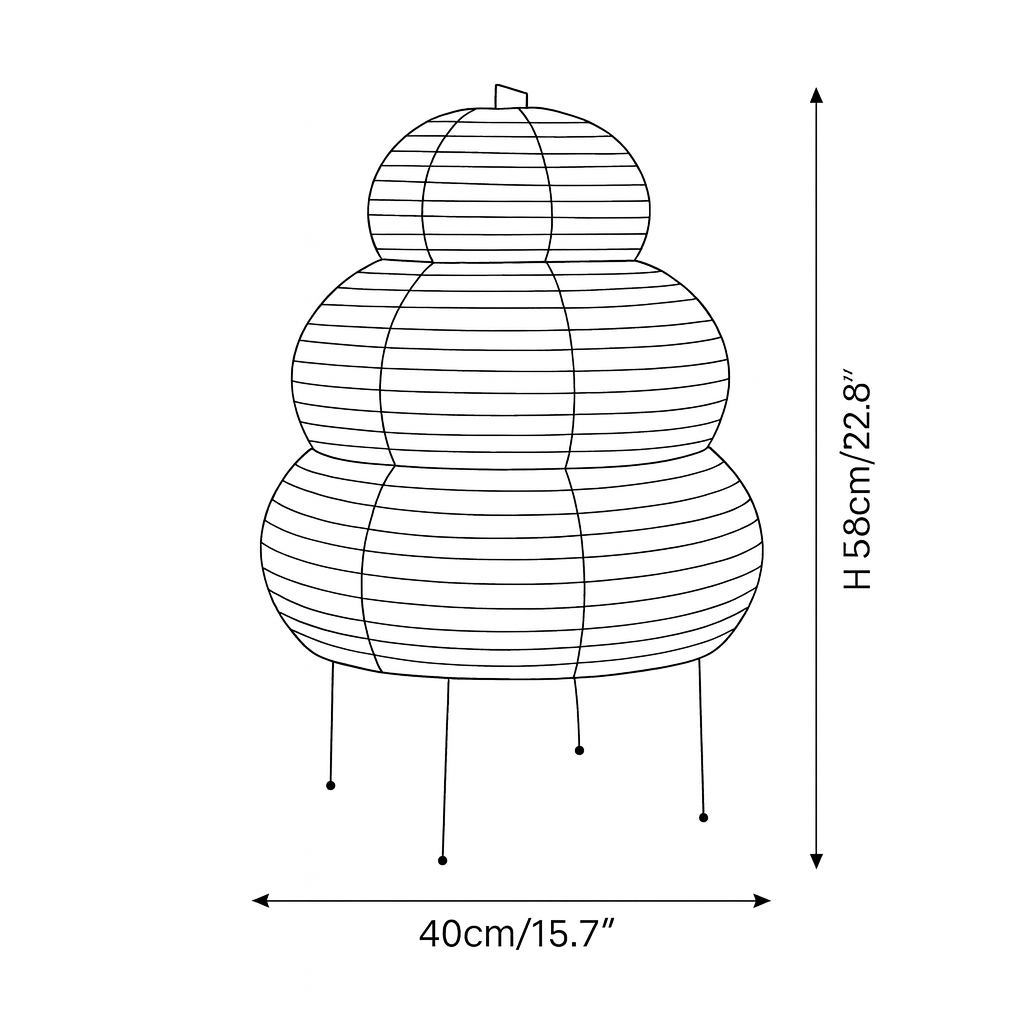 ELVA | JAPANESE PAPER TABLE LAMP